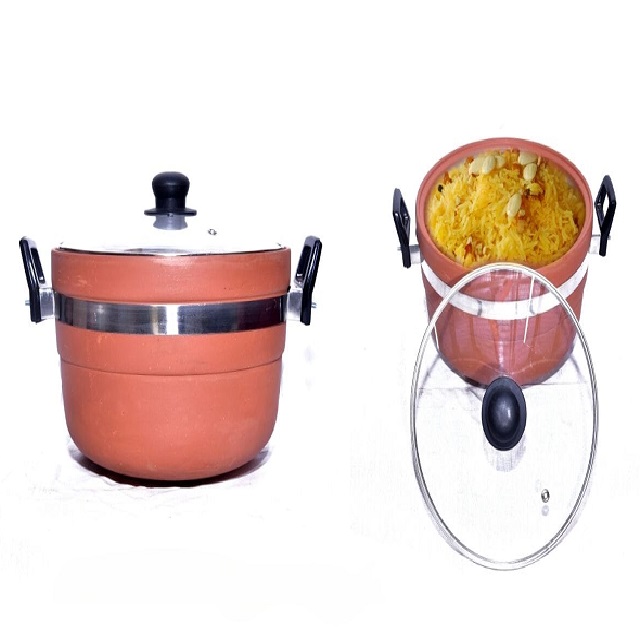 Mittikalaa 3ltr bhagona glass lid